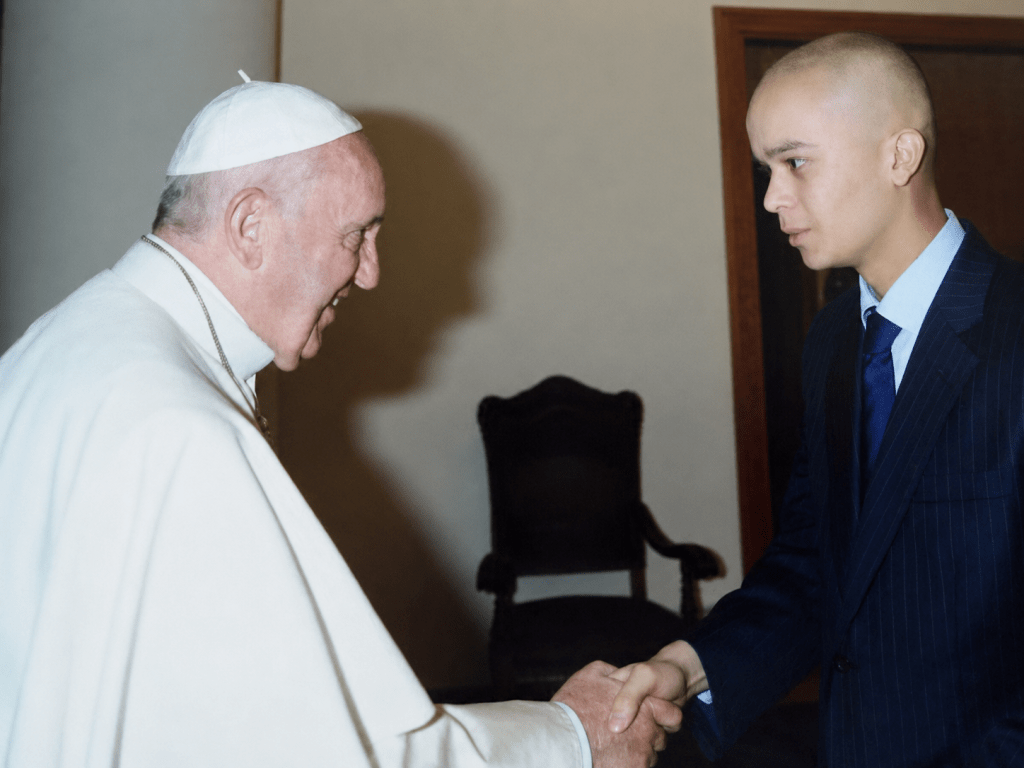 Papa Francisco e Pedro Ballester